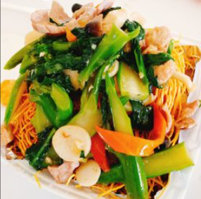 Mì Xào Giòn Chay