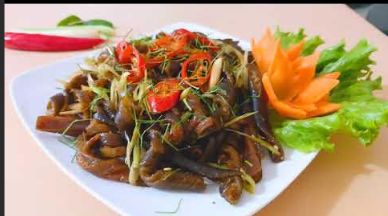 Tảo Xoắn Xào Xả Ớt