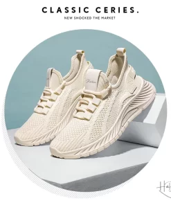 Giày Nữ Cao Cấp Thoáng Khí Đế Cao Su Phong Cách Thể Thao Năng Động