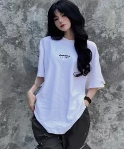 Áo thun local brand phông nam nữ from rộng unisex tee oversize basic tay lỡ Pandax polime rich ctrl chính hãng ôm cổ