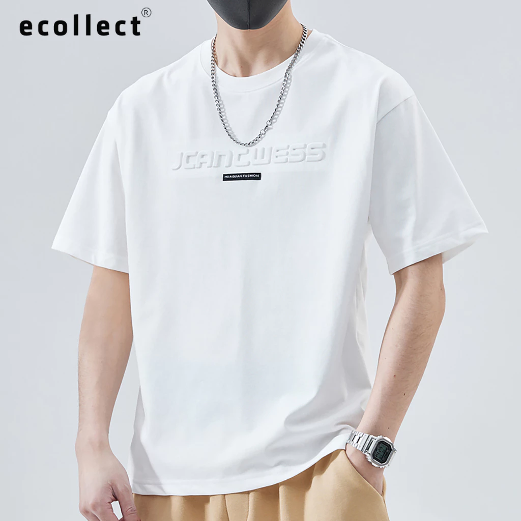 Áo Thun Nam Tay Ngắn ECOLLECT CT10 – Cotton 260gsm, Phong Cách Trẻ Trung, Thoáng Mát Cho Mùa Hè 2025