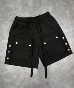 Quần Cargo Button Short Vải Dù Thoáng Mát Kiểu Dáng Streetwear Cực Dễ Phối Đồ Cho Cả Nam & Nữ